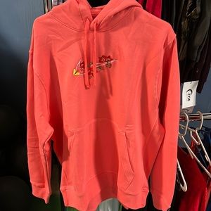 Pink NIKE sweatshirt with embroidered design